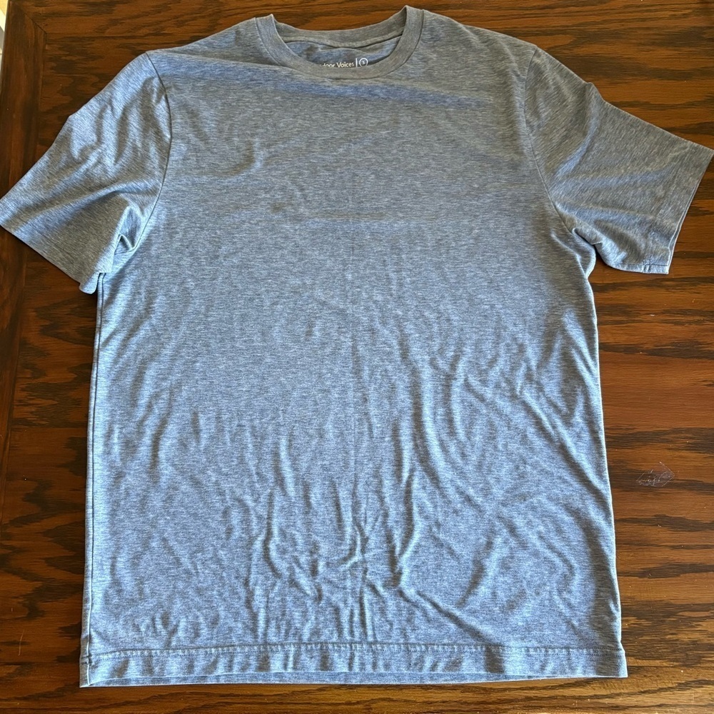 Outdoor Voices Cloudknit Short Sleeve Shirt Blue Heather Running Workout Men S